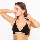 Комплект женский (топ, трусы), цвет чёрный МИКС, размер 44-46 - фото 809099867