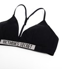 Комплект женский (топ, трусы), цвет чёрный МИКС, размер 44-46 - фото 809099875