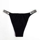 Комплект женский (топ, трусы), цвет чёрный МИКС, размер 44-46 - фото 809099876