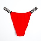 Комплект женский (топ, трусы), цвет красный МИКС, размер 44-46 - фото 804872114