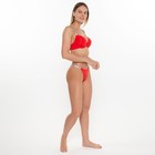 Комплект женский (топ и трусы), цвет красный, размер 80В 7884116