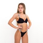 Комплект женский (топ и трусы), цвет черный, размер 85В 7887286