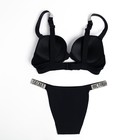 Комплект женский (топ и трусы), цвет черный, размер 85С 7887288