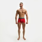 Трусы боксеры мужские, цвет красный МИКС, размер 48 - фото 804872692