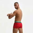 Трусы боксеры мужские, цвет красный МИКС, размер 48 - фото 804872694