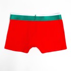 Трусы боксеры мужские, цвет красный МИКС, размер 48 - фото 804872698