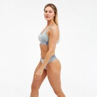 Комплект женский (топ с тонкими лямками, трусы), цвет серый МИКС, размер 46-48 7980336