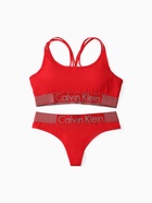 Комплект женский (топ с тонкими лямками, трусы), цвет красный МИКС, размер 46-48 7980339