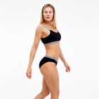 Комплект женский (топ, трусы), цвет чёрный МИКС, размер 46-48 7980347