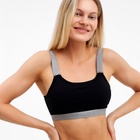 Комплект женский (топ, трусы), цвет чёрный МИКС, размер 46-48 7980347