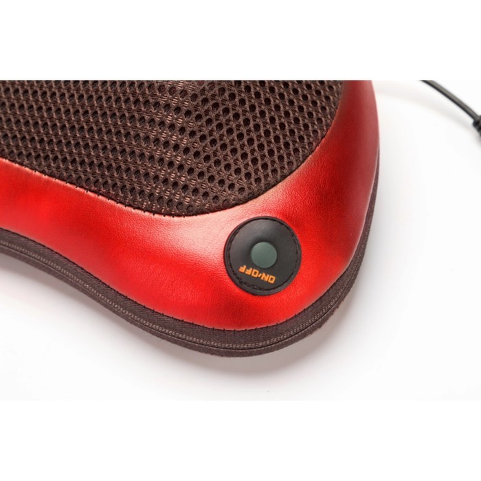 Массажная подушка Bradex KZ 0474, 24 Вт, 3 режима, 4 массаж/ролика, ИК-подогрев, 220В, красн 28750