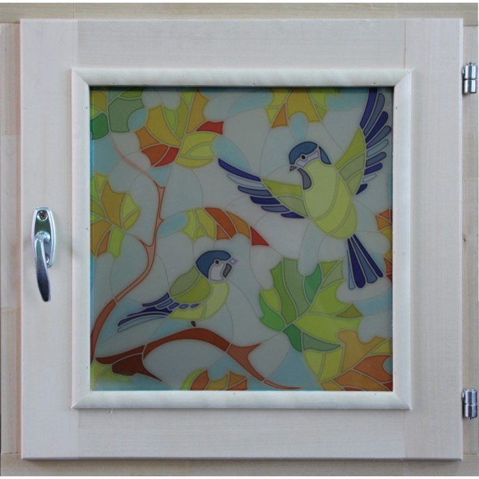 Окно «Осень», 30 × 30 см, однокамерный стеклопакет, уплотнитель - Фото 1