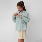 Рубашка для девочки MINAKU: Casual collection KIDS цвет мятный, рост 128 - Фото 5
