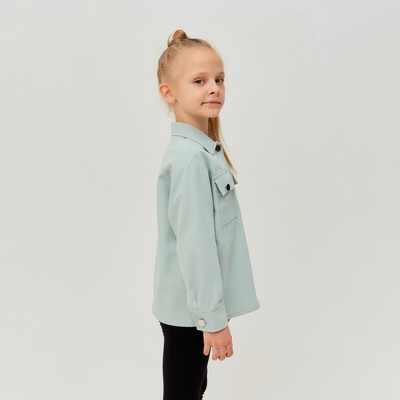 Рубашка для девочки MINAKU: Casual collection KIDS, цвет мятный, рост 146 см