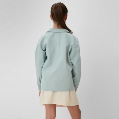 Рубашка для девочки MINAKU: Casual collection KIDS, цвет мятный, рост 146 см