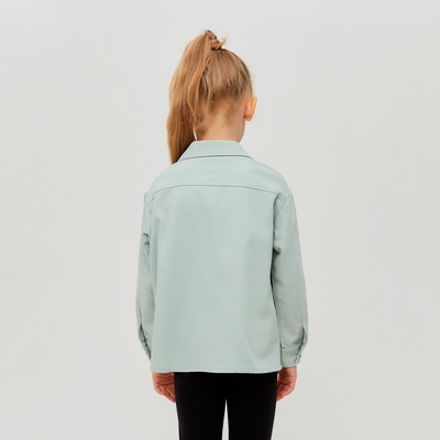 Рубашка для девочки MINAKU: Casual collection KIDS, цвет мятный, рост 146 см