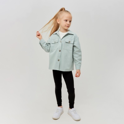 Рубашка для девочки MINAKU: Casual collection KIDS, цвет мятный, рост 146 см