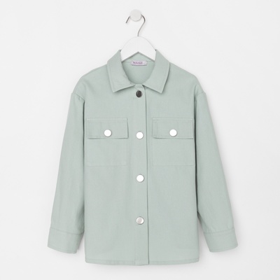 Рубашка для девочки MINAKU: Casual collection KIDS, цвет мятный, рост 146 см