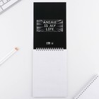 Блокнот А5, 40 л. на гребне в клетку «Аниме» - Фото 2