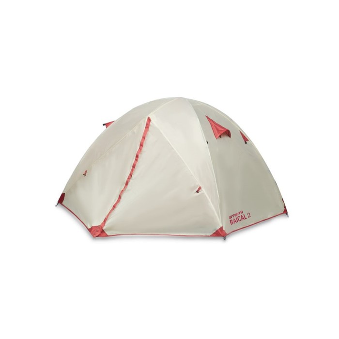 Палатка туристическая Atemi BAIKAL 2B, 2-местная, цвет серый/красный - Фото 1