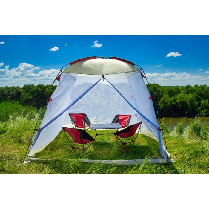Тент шатер туристический ATEMI АТ-1G, р. 260х260х190 см - фото 1907457866