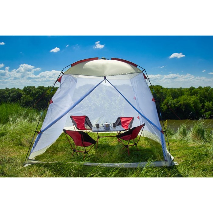 Тент шатер туристический ATEMI АТ-1G, р. 260х260х190 см - фото 1907457867