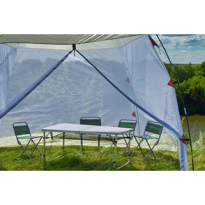 Тент шатер туристический ATEMI АТ-1G, р. 260х260х190 см - фото 1907457869