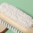 Пемза для педикюра, с щёткой, с подвесом, деревянная, цвет МИКС - фото 24411634