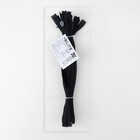 Молния потайная, №3, неразъёмная, замок автомат, 18 см, цвет чёрный, цена за 1 штуку - Фото 3