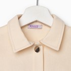 Рубашка для девочки MINAKU: Casual collection KIDS цвет бежевый, рост 140 - Фото 5