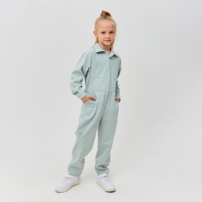 Комбинезон для девочки MINAKU: Casual collection KIDS цвет мятный, рост 122