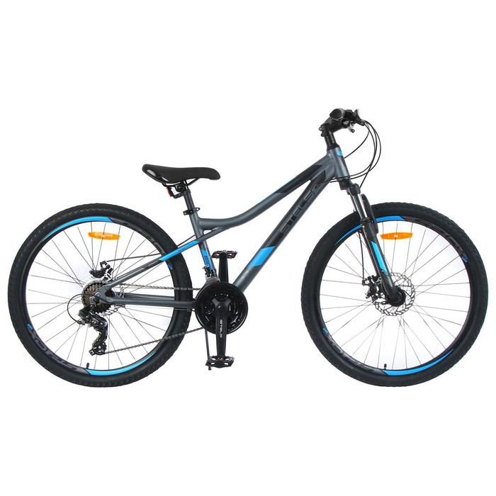 Велосипед 26" Stels Navigator-610 MD, V050, цвет антрацитовый/синий, р. 14"