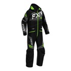 Комбинезон детский FXR Boost, с утеплителем, мальчик, размер S, чёрный, серый, зелёный - фото 10283106