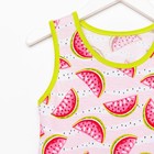 Сарафан для девочки, цвет розовый/арбузы, рост 104 см - фото 25396814