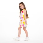 Платье для девочки, цвет белый/сердечки, рост 98 см - фото 49596652