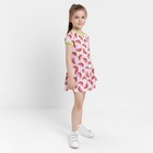 Платье для девочки, цвет розовый/арбузы, рост 98 см - Фото 2