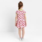 Платье для девочки, цвет розовый/арбузы, рост 98 см - Фото 4