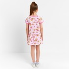 Платье для девочки, цвет розовый/розочки, рост 98 см - Фото 3