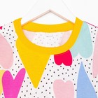 Платье для девочки, цвет белый/сердечки, рост 92 см - фото 41996295