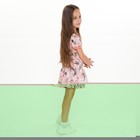 Платье для девочки, цвет персик/цветы, рост 104 см - Фото 2