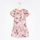 Платье для девочки, цвет персик/цветы, рост 104 см - Фото 7