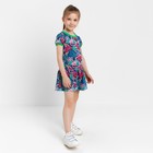 Платье для девочки, цвет фуксия/синий, рост 98 см - фото 9783170