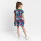 Платье для девочки, фуксия/синий, рост 116 см 7861754