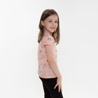 Футболка для девочки, цвет розовый/заяц, рост 92 см 7861764 - фото 14052380