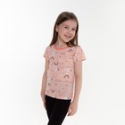 Футболка для девочки, цвет розовый/заяц, рост 98 см 7861765