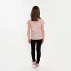 Футболка для девочки, цвет розовый/заяц, рост 98 см 7861765