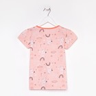 Футболка для девочки, цвет розовый/заяц, рост 98 см 7861765