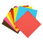 Бумага цветная для оригами и аппликаций 14 х 14 см, 100 листов CREATIVE Яркие цвета, 20 цветов, 80 г/м2 - фото 9054844