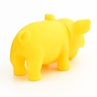 Игрушка хрюкающая "Веселая свинья" для собак, 15 см, жёлтая - фото 10283380