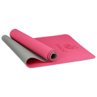 Коврик для йоги Sangh, 183х61х0,6 см, цвет розовый/серый - Фото 3